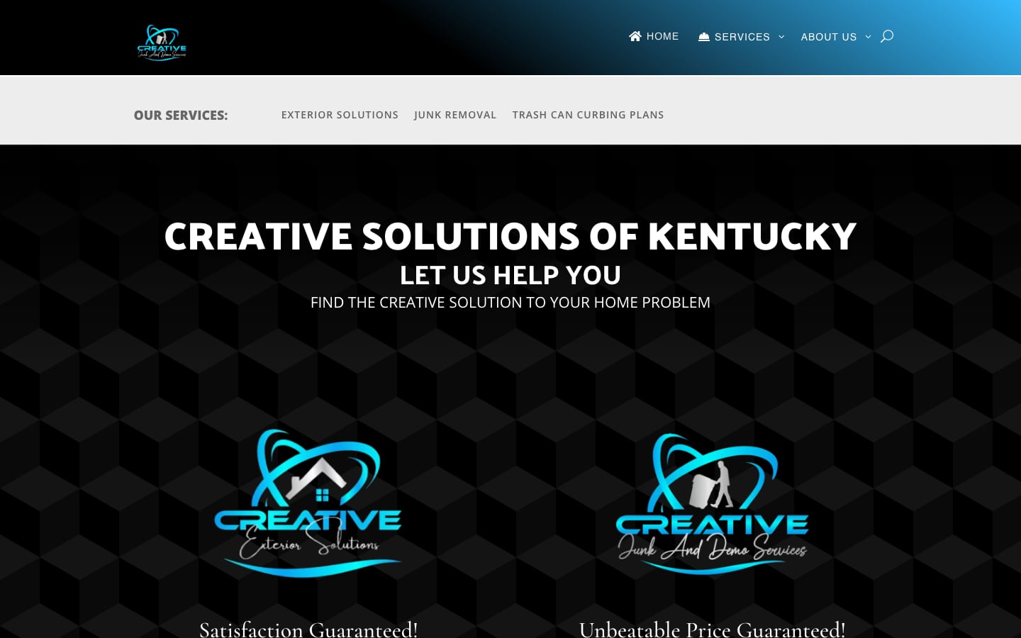 Creative Solutions of Kentucky website homepage