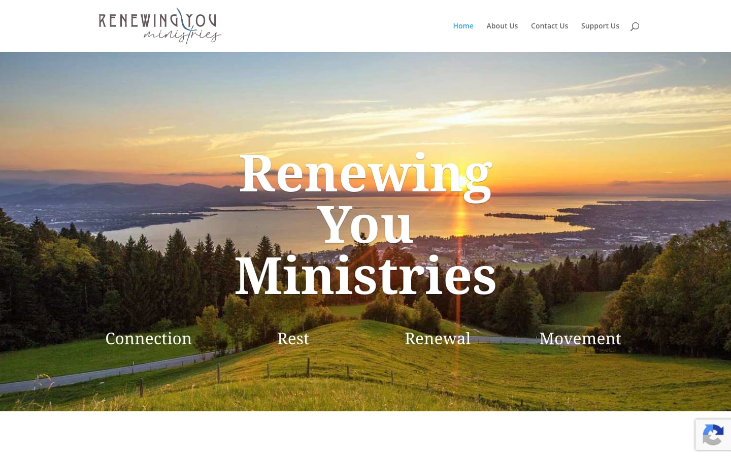 Renewing You Ministries website homepage